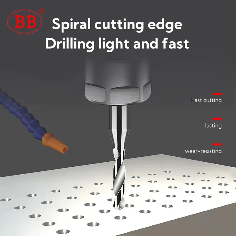 Hole Diameter: 17.5mm - BB 0.3~2.02mm Micro Drill Solid Carbide Bit Mini CNC Hole Making 3D Shank Diameter 4mm D4 Metal Steel Plastic 1PCS