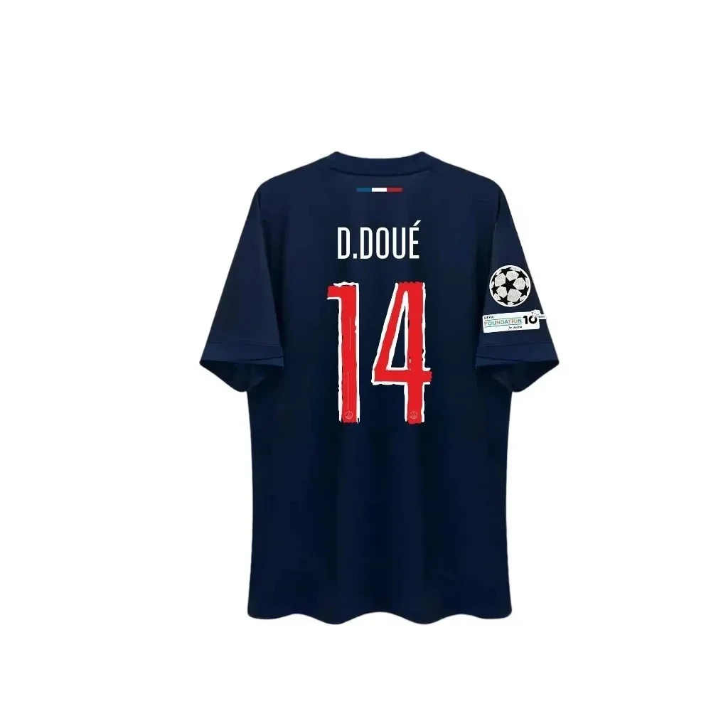 Color: Brown, Size: XXL - Paris Saint Germain Champion Men's 3D Printed Sports Fast Drying Breathable T-shirt Football T-shirt Family Children's T-shirt