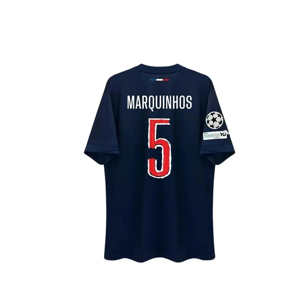 Color: Brown, Size: XXL - Paris Saint Germain Champion Men's 3D Printed Sports Fast Drying Breathable T-shirt Football T-shirt Family Children's T-shirt
