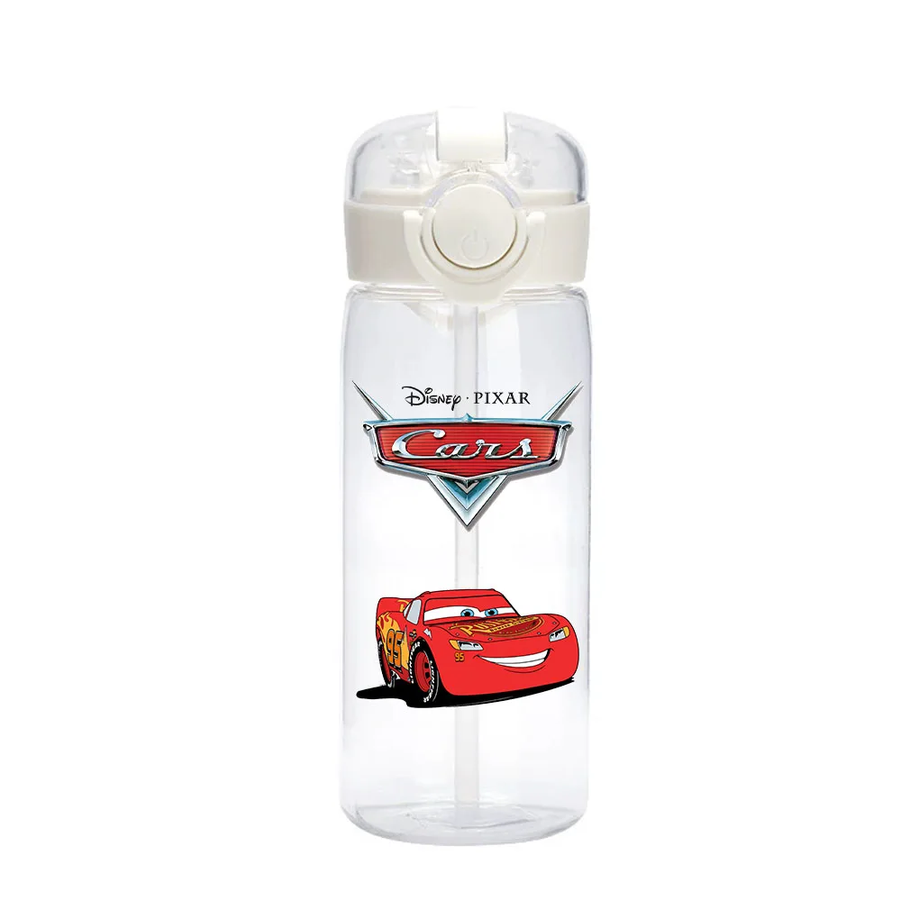 Color: GRAY - 400ml Disney Cars Animation Movie Children Cartoon Portable Outdoor Camping Sports Fitness Water Cup Lightning McQueen Sally