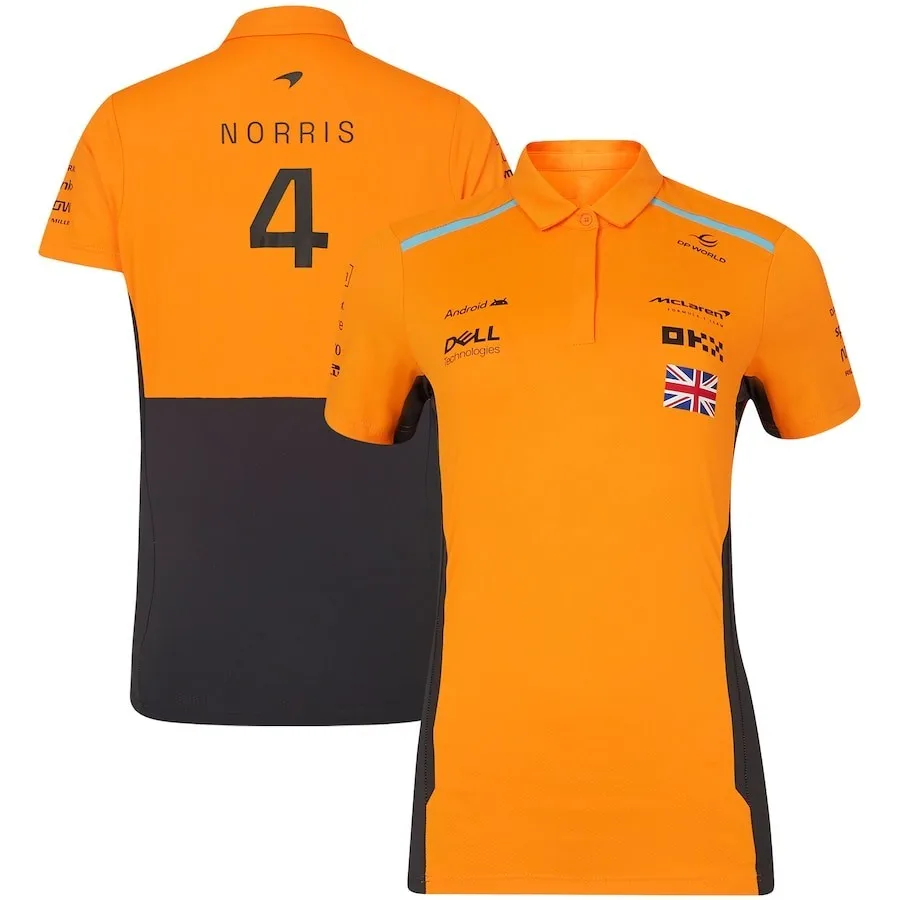 Color: black, Size: S - Formula1 Team Racing Official Website Summer Printed Polo Shirt Verstappen Racing Jersey Team T-shirt Men Women Clothes Duotone