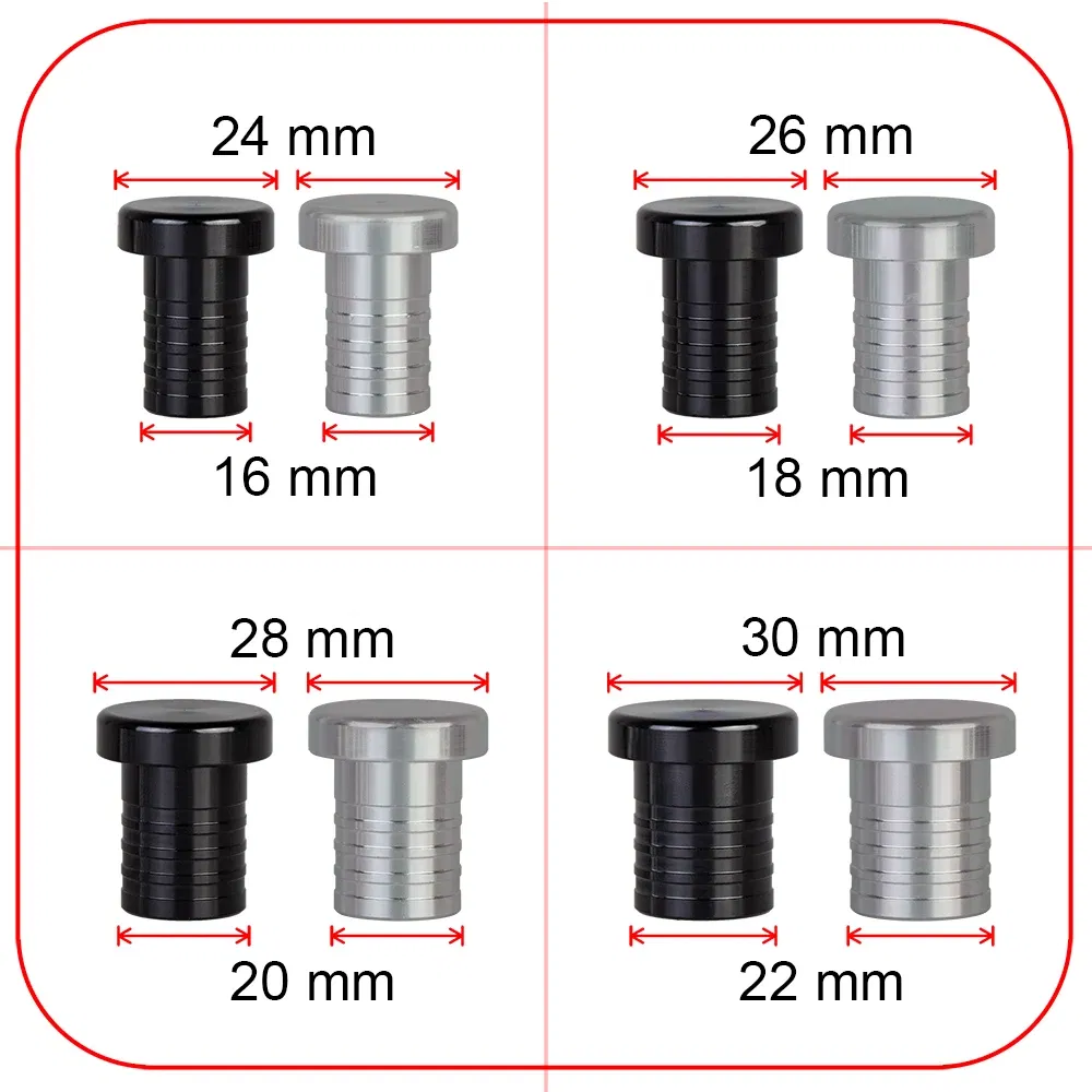 Color: Pink - Size 8mm-32mm Alloy Aluminium Plug blow off valve Bov Blanking Plug Silicone Hose Blanking Plug 8 10 12 14 16 18 20 22 28 30 32