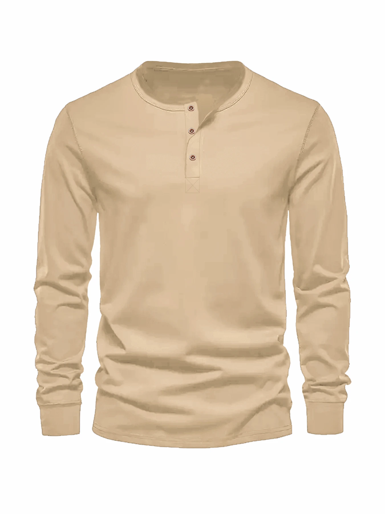 Color: black, Size: XXL - Men's Long Sleeved Henley Neck T-shirt Slim Fit Bottoming Shirt Fitness Tops Tees Button Neck Casual Cozy Tshirt