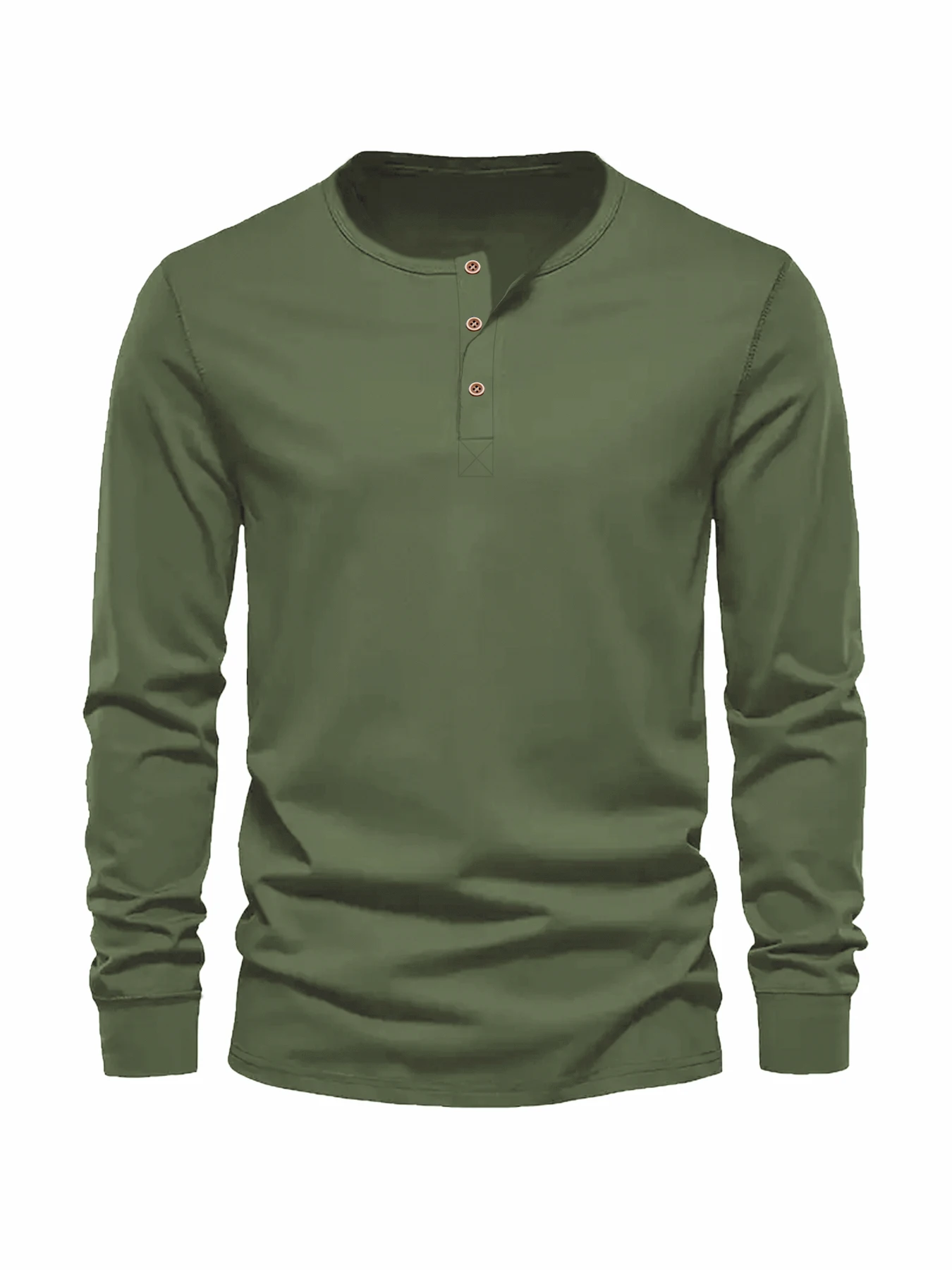 Color: black, Size: XXL - Men's Long Sleeved Henley Neck T-shirt Slim Fit Bottoming Shirt Fitness Tops Tees Button Neck Casual Cozy Tshirt