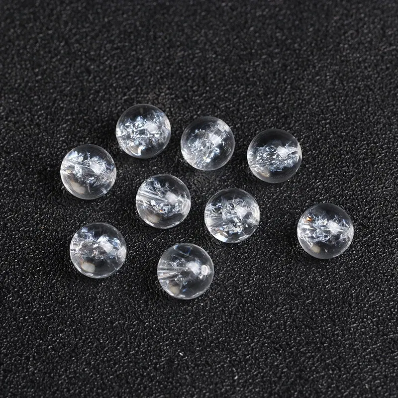 Item Diameter: 14mm - 4A Natural Himalaya Quartz Crystal Single Bead DIY Jewelry Making