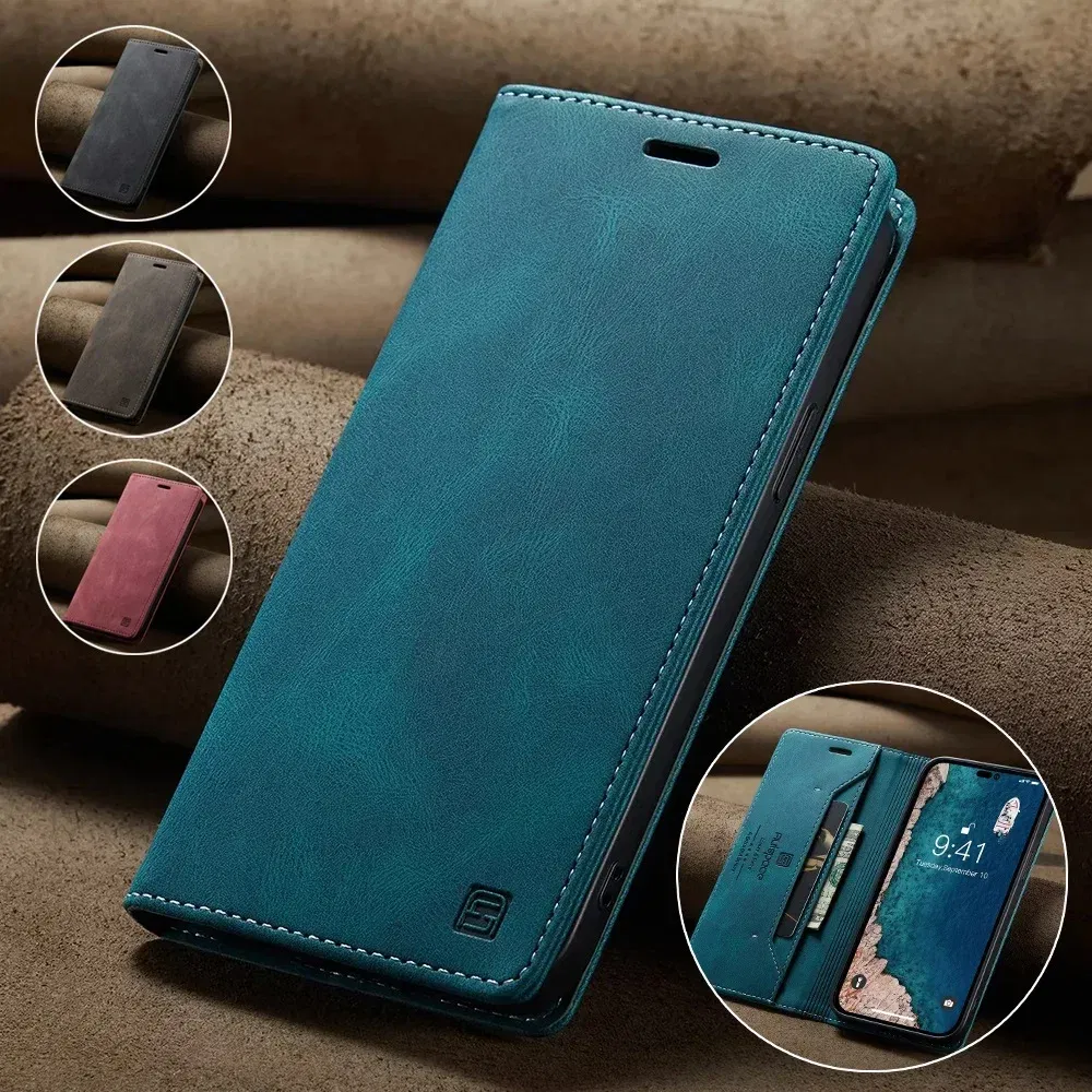 Color: Blue, Material: Artificial Leather - Leather Cases for IPhone 16 15 14 13 12 11 Pro Max XR XS Max 8 7 6s Plus SE 2022 2020 Wallet Folio Flip Cover Rfid Blocking