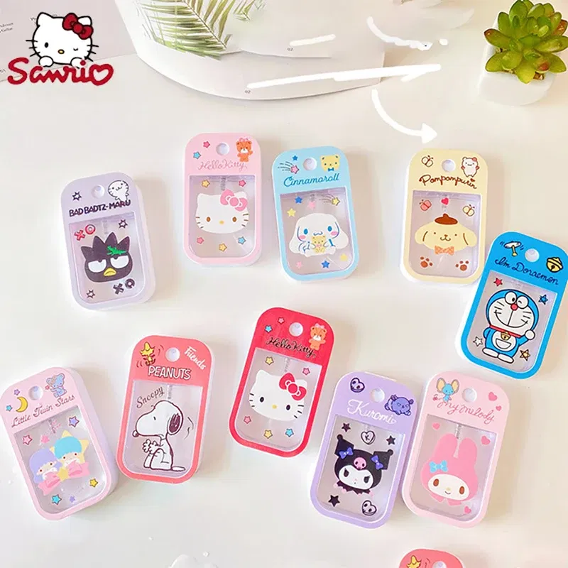 Color: Brown - Sanrio Travel Perfume Bottle Refillable Melody Alcohol  Bottle Kawaii Kuromi Cinnamoroll  Gifts Boys Kids Girls Childrens