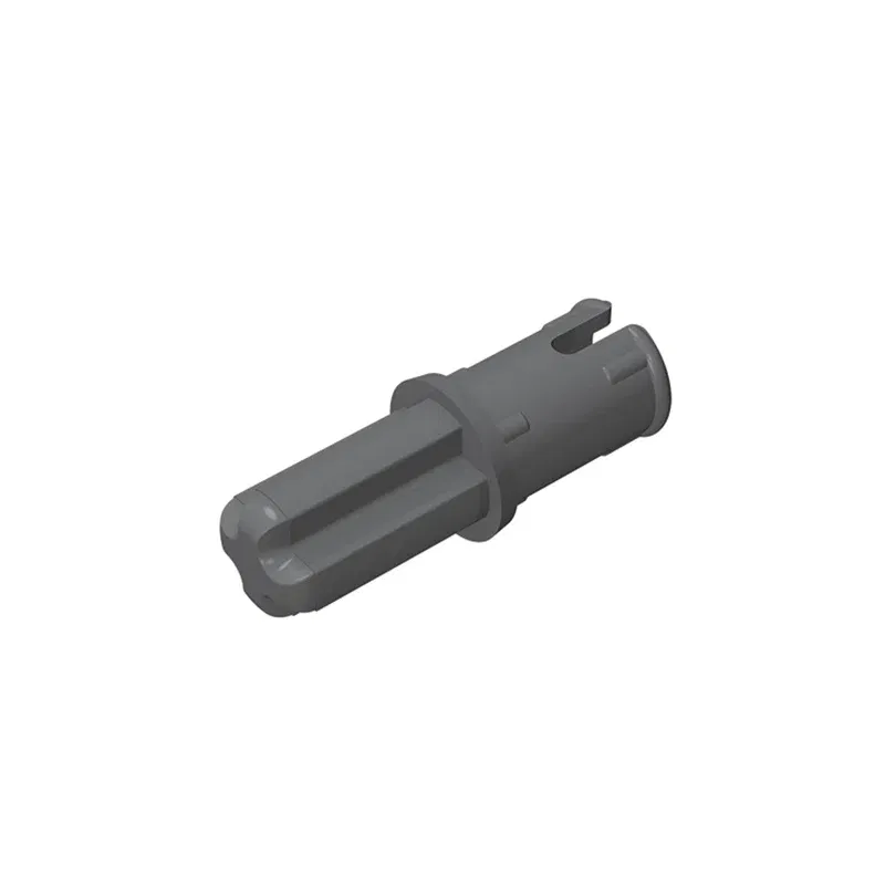 Color: Olive Green - Gobricks 10PCS Bricks Technical Axle 1 with Pin with Friction Ridges Lengthwise Compatible With 43093 Pieces of Toys Parts