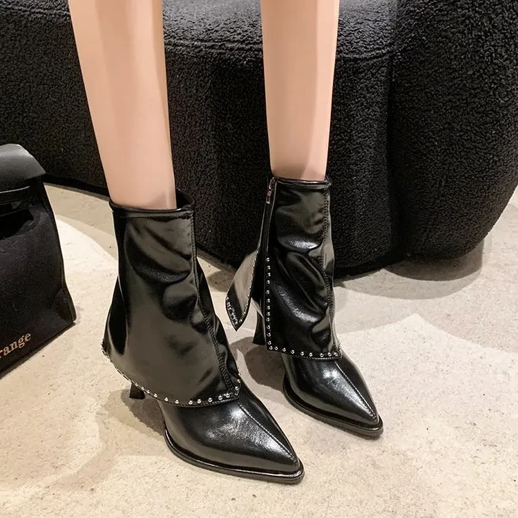 Tassel Leather Boots Fashion Women