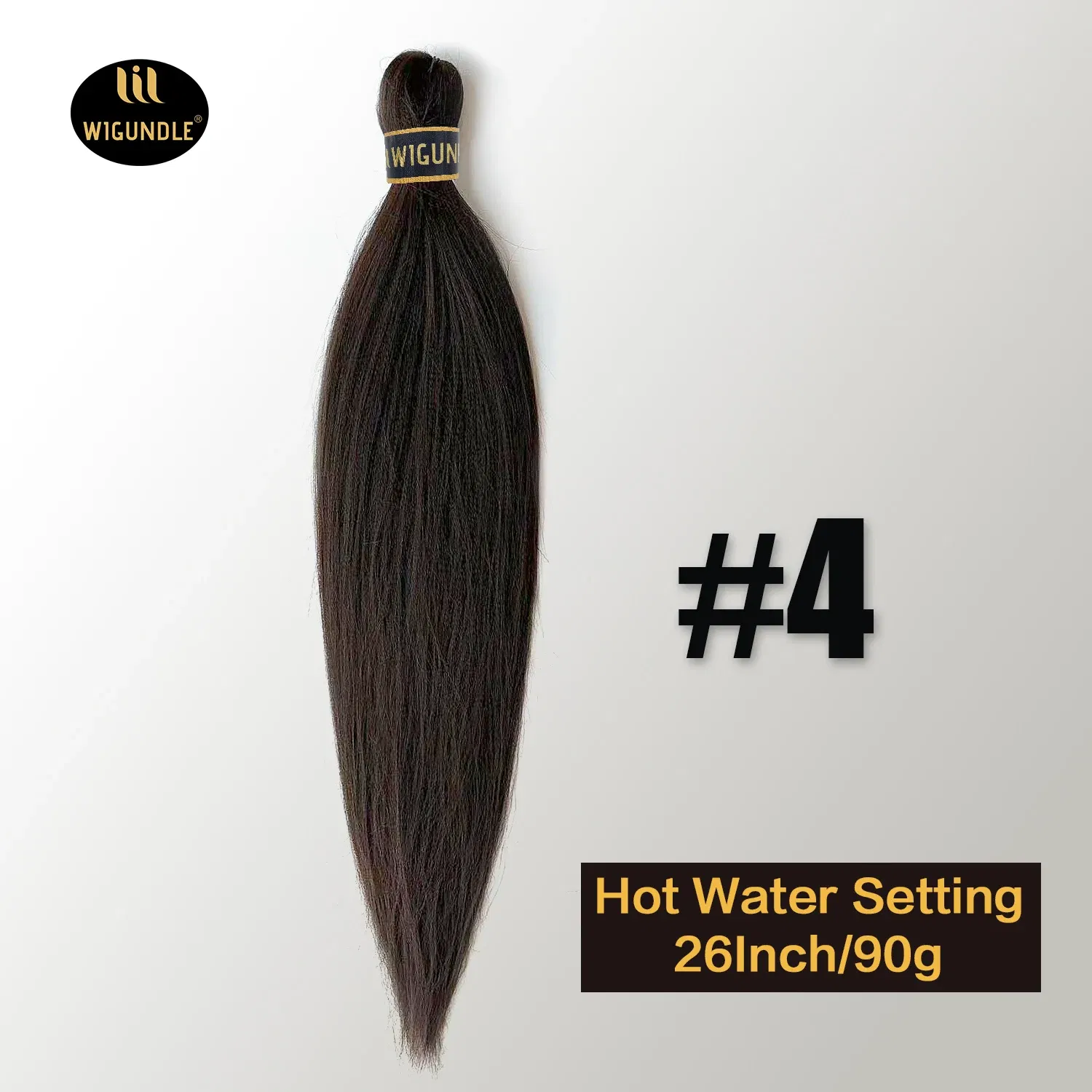 Color: GRAY, Stretched Length: 26inches, Bulk Buy: 3Pcs/Lot - Kanekalon 26inch Hot Water Set Pre Stretched Jumbo Braiding Hair Box Twist Braids Synthetic Hair Extensions For Women Soft Yaki