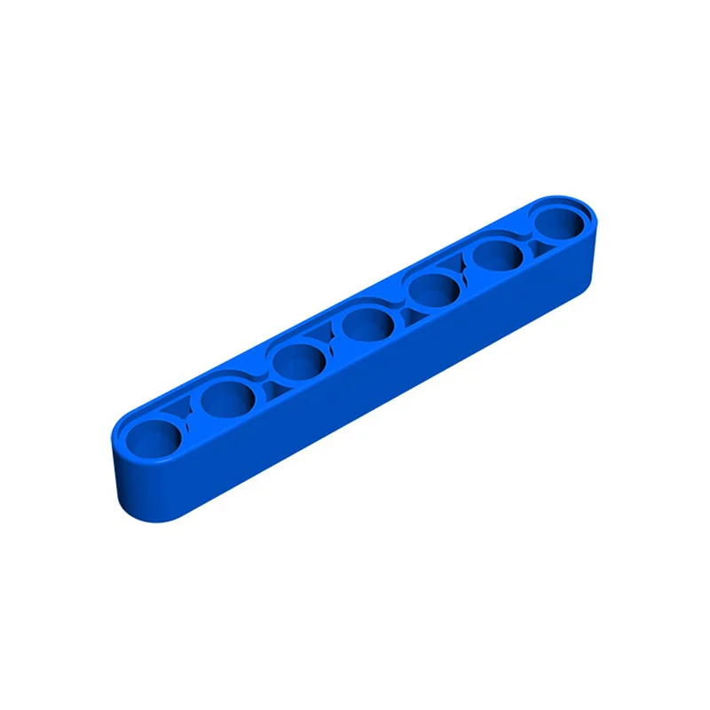 Color: Medium Azure - Rainbow Pig MOC Parts 32524 High-tech Liftarm Beam 1 x 7 Thick Building Blocks Classic Brand Kids DIY Educational Spare Toys
