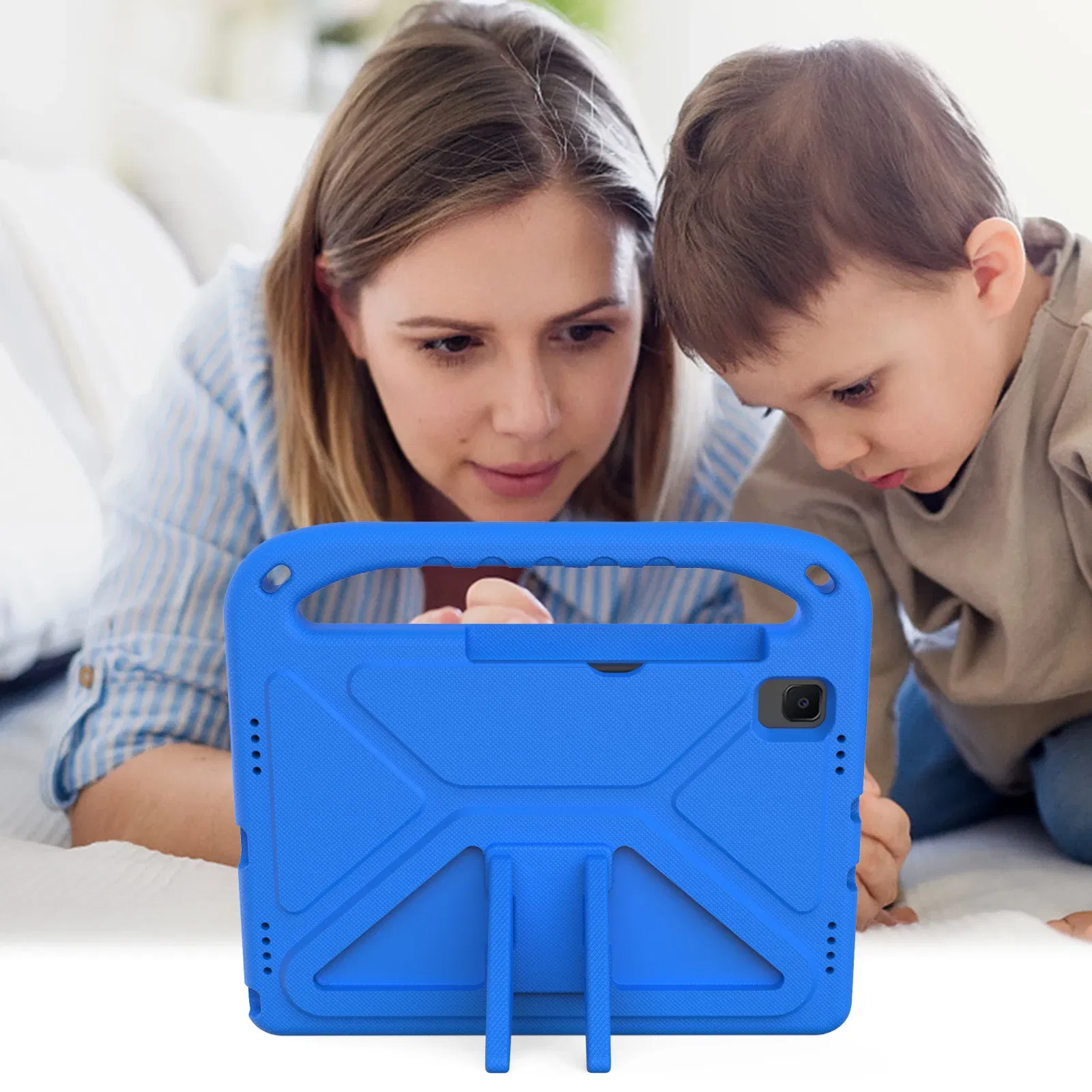 Color: Red, Size: Fourteen - Kids tablet case  for Samsung Galaxy Tab S9FE+ S9+ S9 S8 S8+ S7FE S7+ A7Lite S5e S6 Lite A9+ A9 A8 A7 T510 T307U Child shel