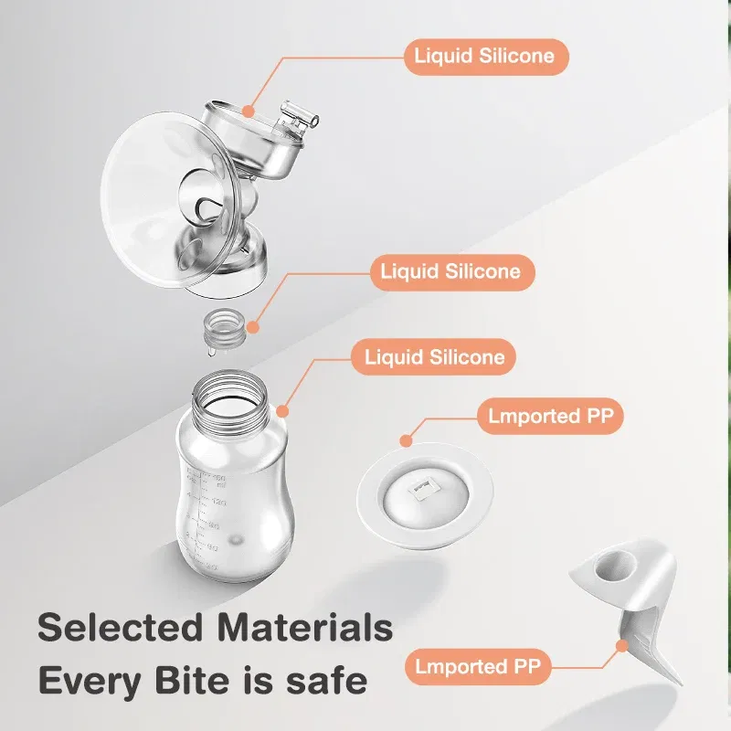 Color: Pink - MAMIJOY Breast Pump Baby Nipple Manual Suction Milk Pump Feeding Breasts Pumps Milk Bottle Sucking Postpartum Supplies BPA Free