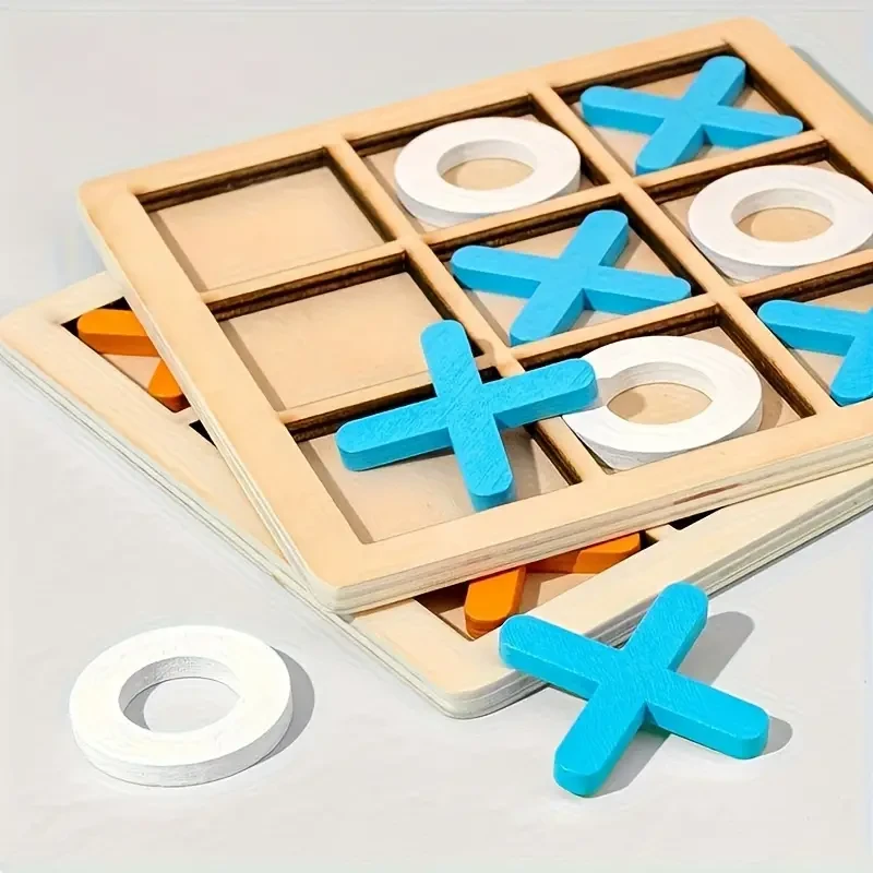 Classic Xo Tic-Tac-Toe Wooden Board Game