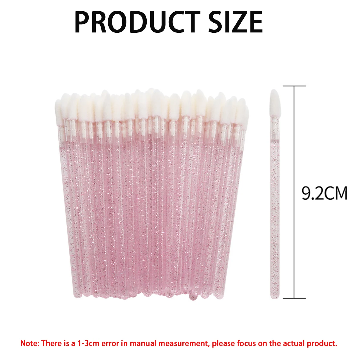Handle Color: Blue - 100/300PCS Disposable Lip Brush Makeup Brushes Lipstick Applicator Wands Wholesale Eyelashes Extension Tool Beauty Accessories