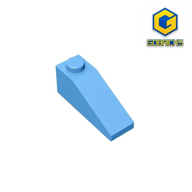 Color: Chocolate - Gobricks GDS-586 Slope 33 3 x 1 compatible with lego 4286 pieces of children's toys Building Blocks Technical Assembles