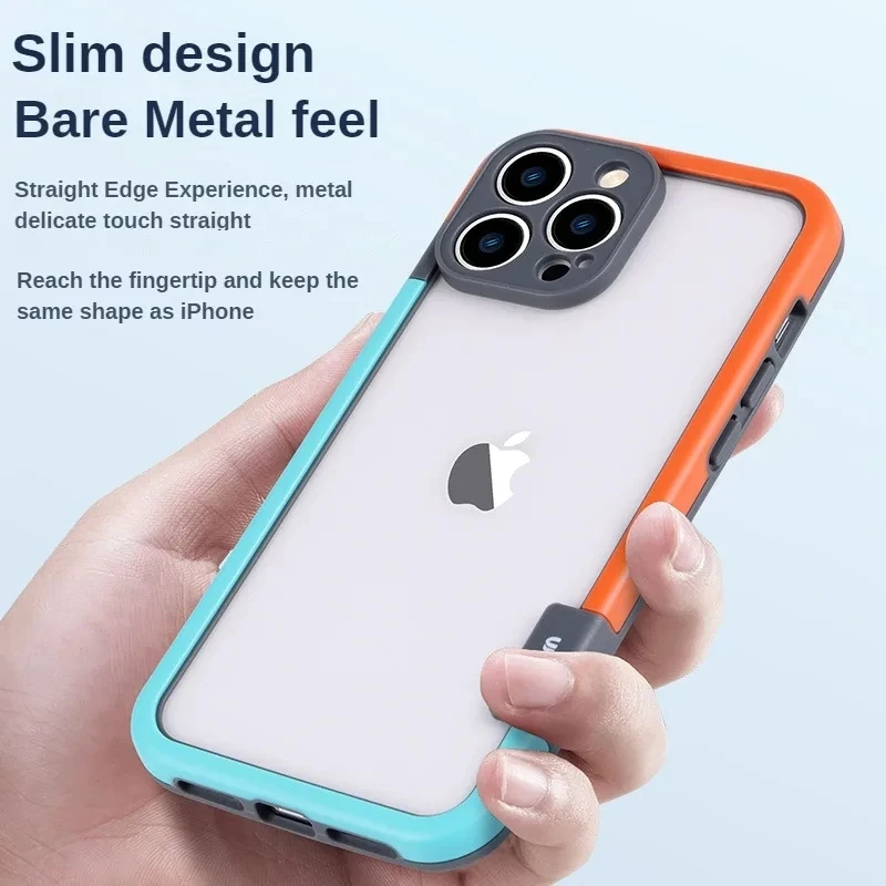 Color: Beige, Ships From: CHINA, Material: Nylon - Better Heat Dissipation Dual Color Bumper Border Soft Phone Case For iPhone 17 16 15 14 13 12 11 Pro Max 7 8 Plus XS XR