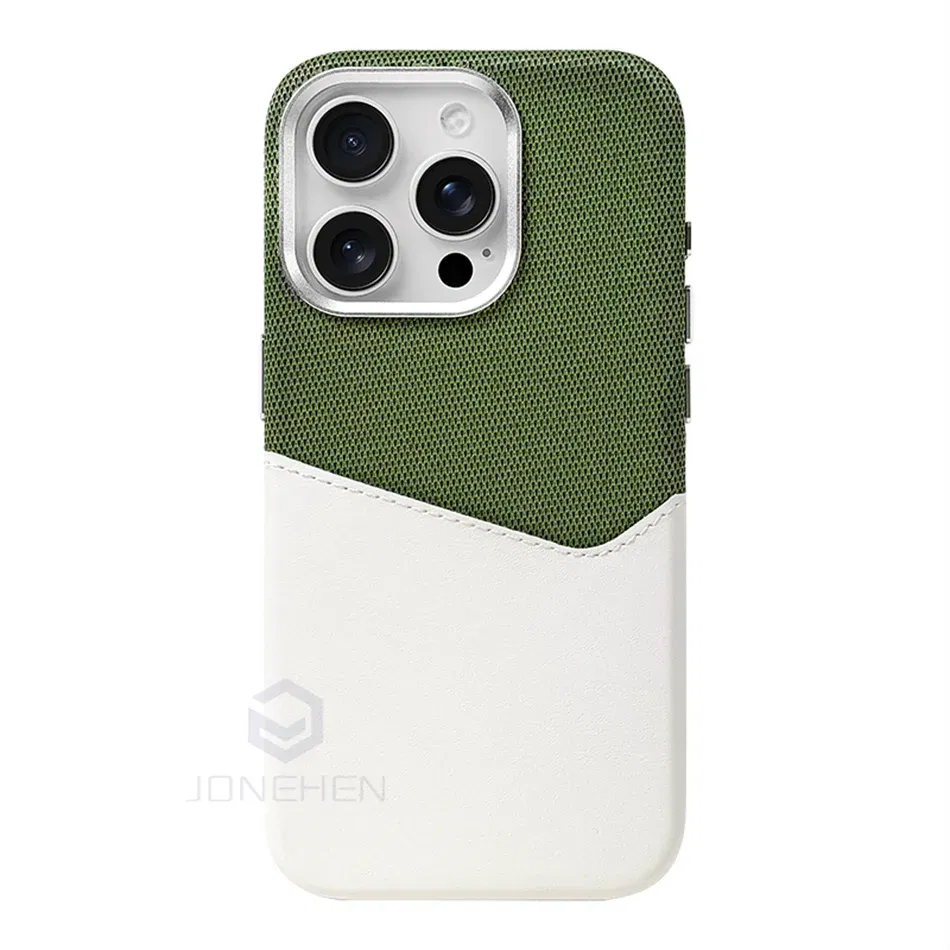 Color: GRAY, Material: Carbon Fiber - For Magsafe Card Holder Leather Case For iPhone 16 15 13 12 17 Pro Max 14 Plus Pocket Wireless Charge Alloy Lens Magnetic Cover