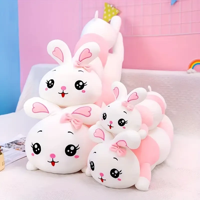 1pc Cute Cartoon Rabbit Long Body Plush Cute High Quality Stuffed