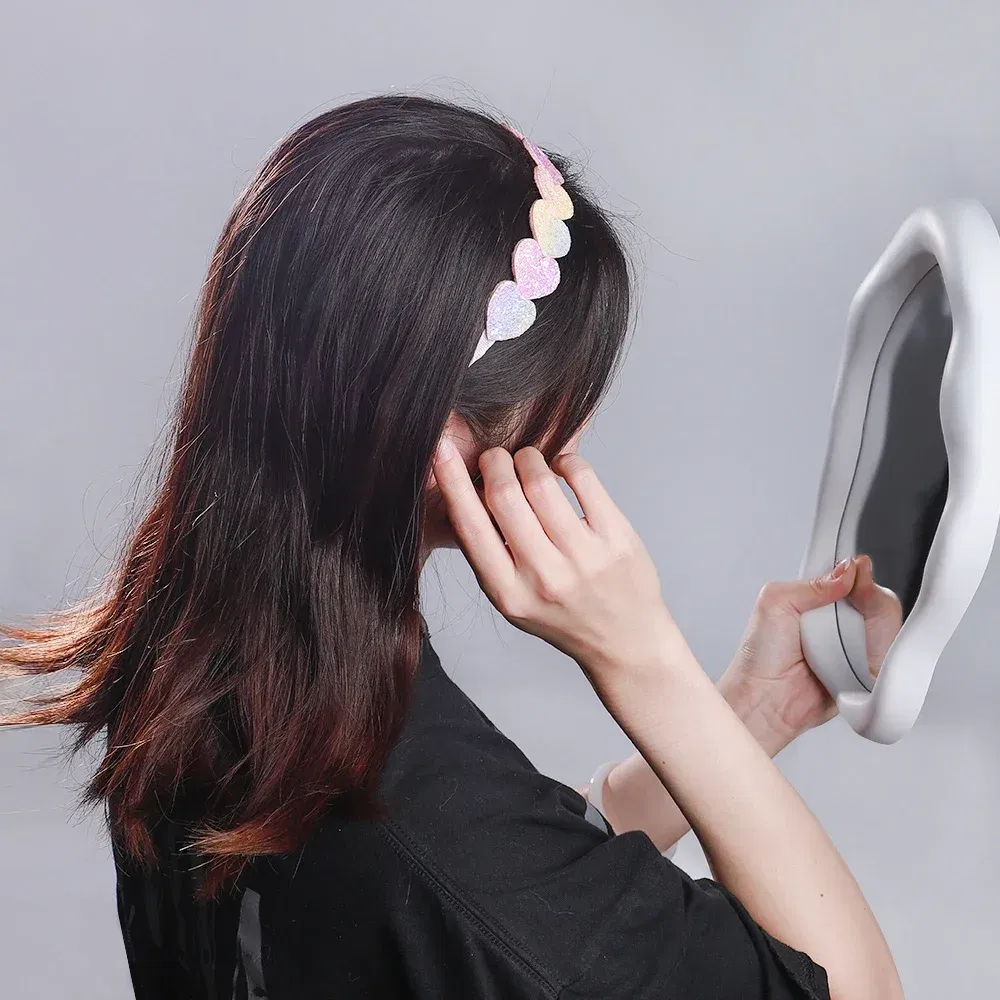 Color: light green - 1pcs Fashion Glitter Kids Hair Band Lovely Bow Stars for Headband Girls Cute Colors Hair Tiaras Hairbands Hair Accessories Gifts