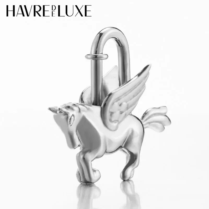 Color: Light Gold - Bag Pendant For Birkin Kelly Bag Pegasus Lock Charm All-steel Animal Metal Lock Bag Pendant High-end Charm Necklace