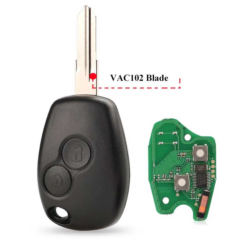 Color: Orange, Number of Buttons: 4 Buttons - jingyuqin 2BTN Remote Key For Renault Duster Modus Clio 3 Twingo DACIA Logan Sandero Kangoo 433MHz PCF7946 PCF7947 pcf7952E Chip