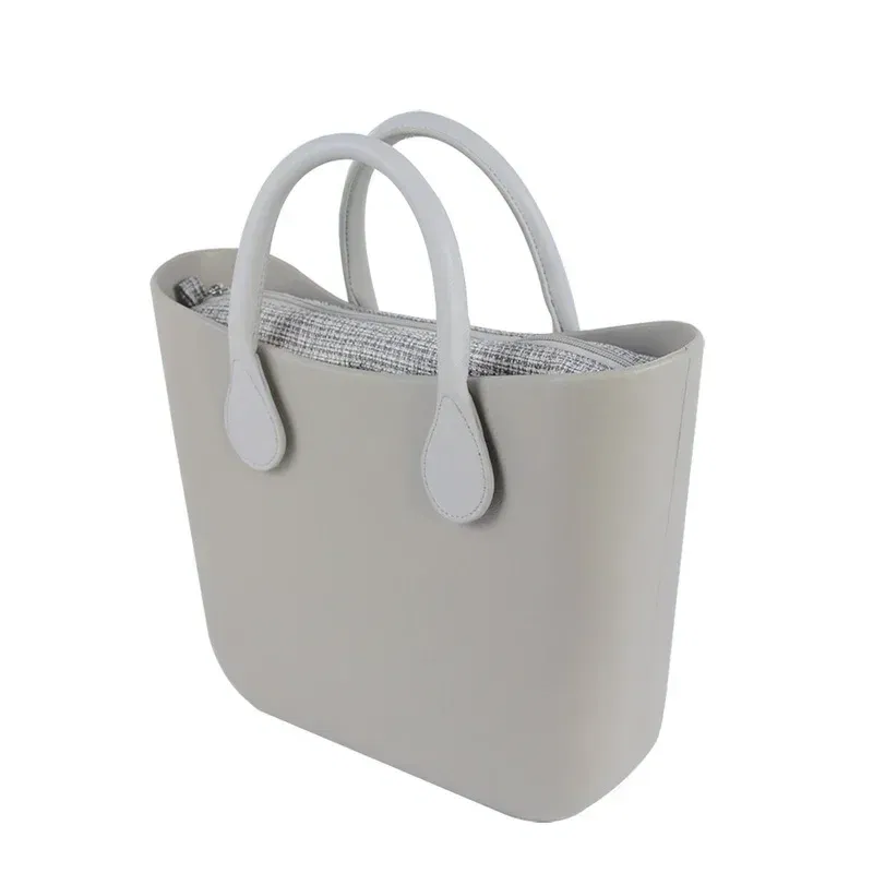 Color: Bronze - TANQU Classic Mini linen canvas organizer fabric inner lining Insert for Obag Mini O Bag Women's Handbag Accessory