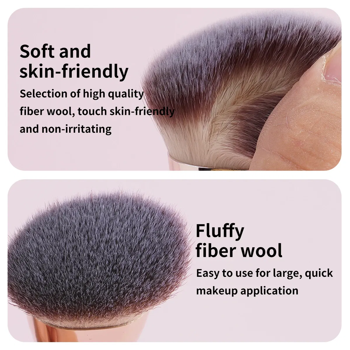 Handle Color: black - MAANGE 4pcs Basic Makeup Brushes Set With Box Dual-ended Foundations Powder Blush Details for Eyeshadow Brushes Beginner Travel