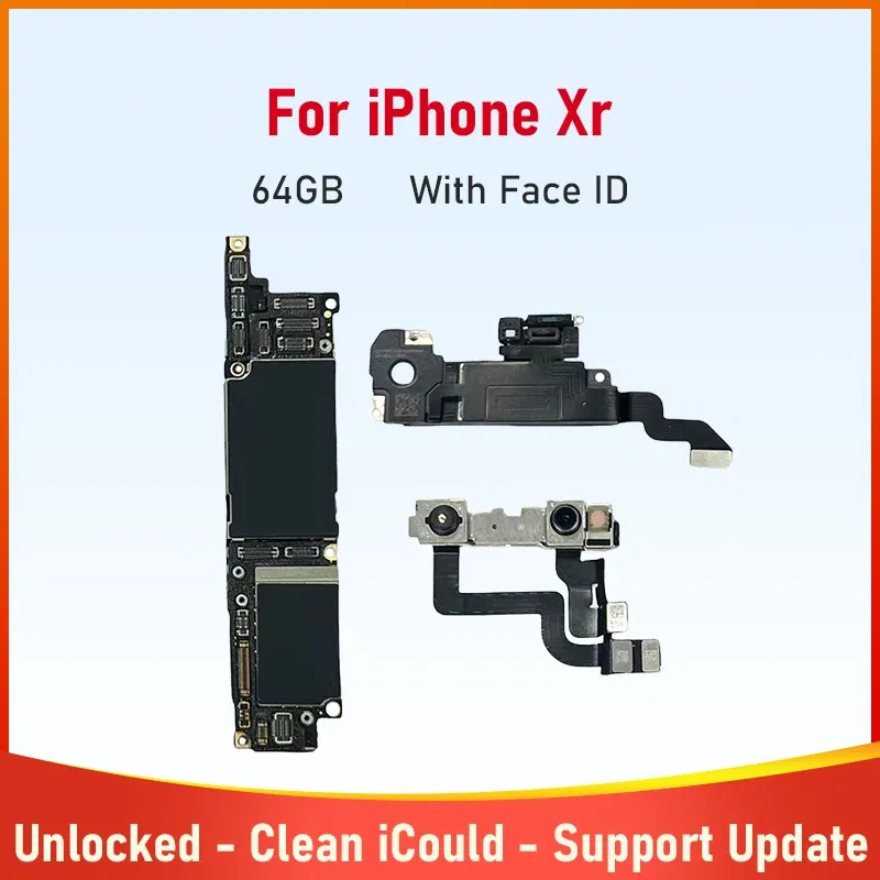 Color: Brown, Ships From: CHINA - Top Tested Motherboard for iPhone X XR XS Max 64g 128g 256g Unlocked Mainboard With Face ID Cleaned Logic Board