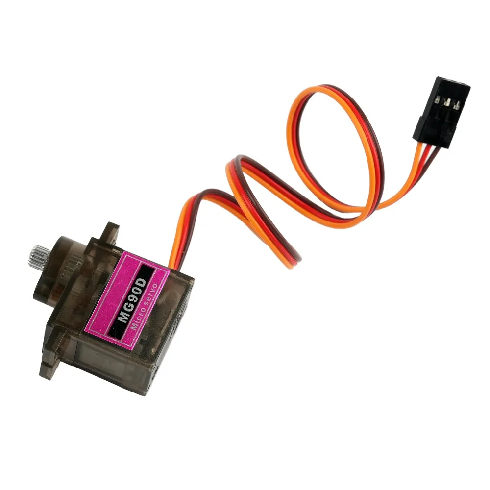 Color: green - MG90D 10/20/30/40/50Pcs Micro Digital Servo Motor Full Metal Gear 180/270/360 Degree For RC Airplane Helicopter Car Boat Model