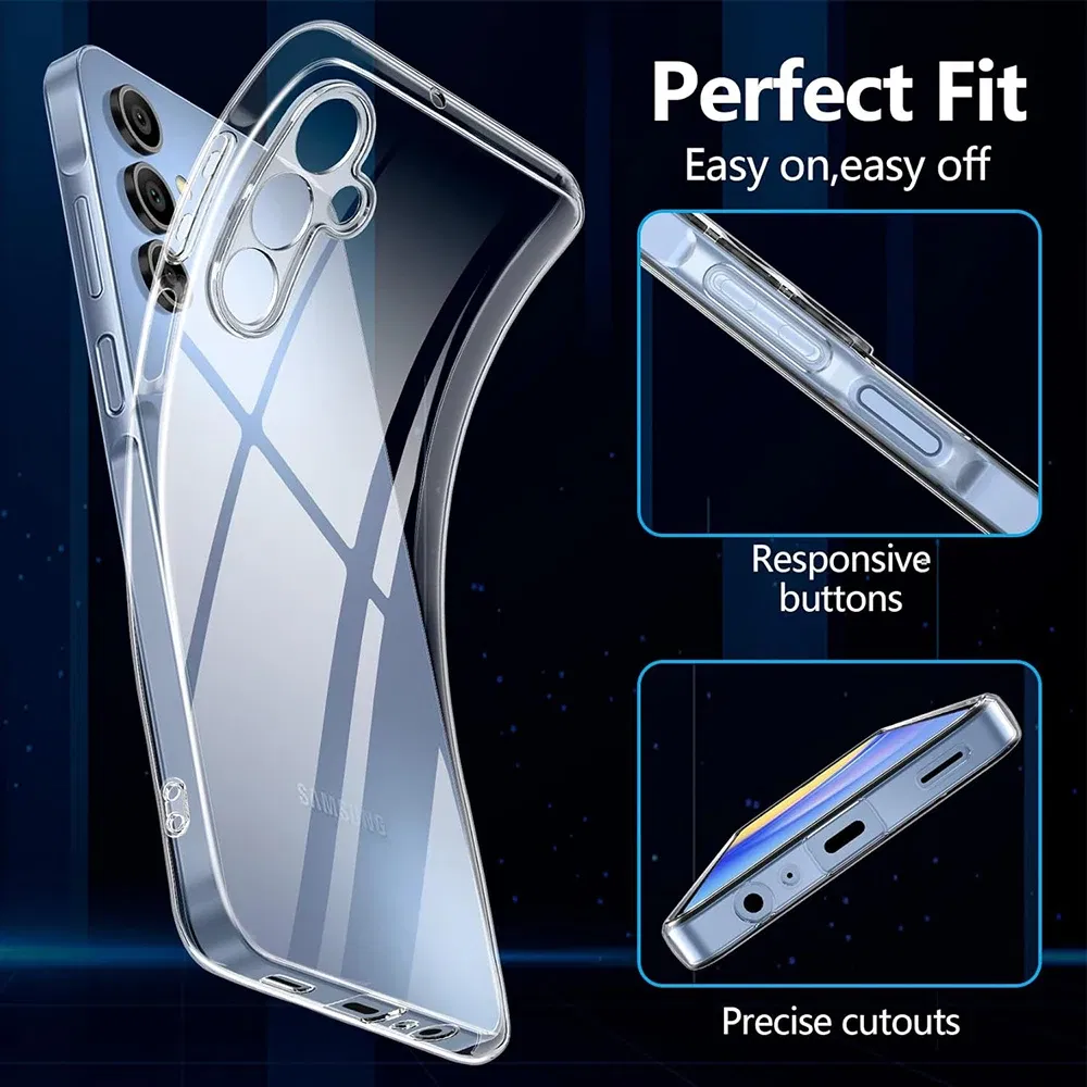 Material: Plastic - Ultra Thin Silicone Soft Case For Samsung Galaxy S25 S24 S23 S22 S21 S20 FE Plus Ultra Transparent Clear Cover Fundas