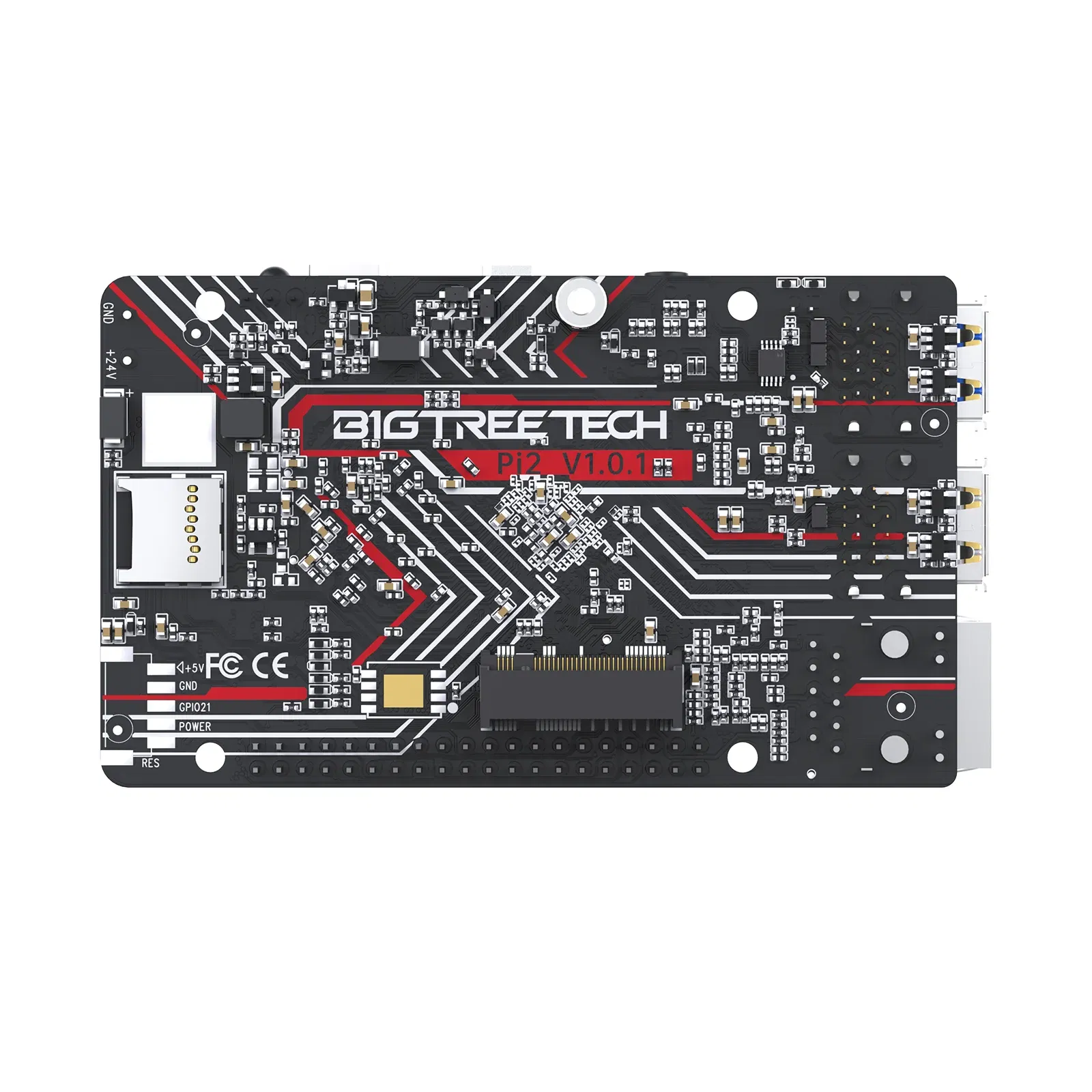 Color: Gold - BIGTREETECH BTT Pi 2 CB2 Control Board RK3566 2GB LPDDR4 32GB eMMC CSI DSI Interface For Klipper VS Raspberry PI Octopus Pro