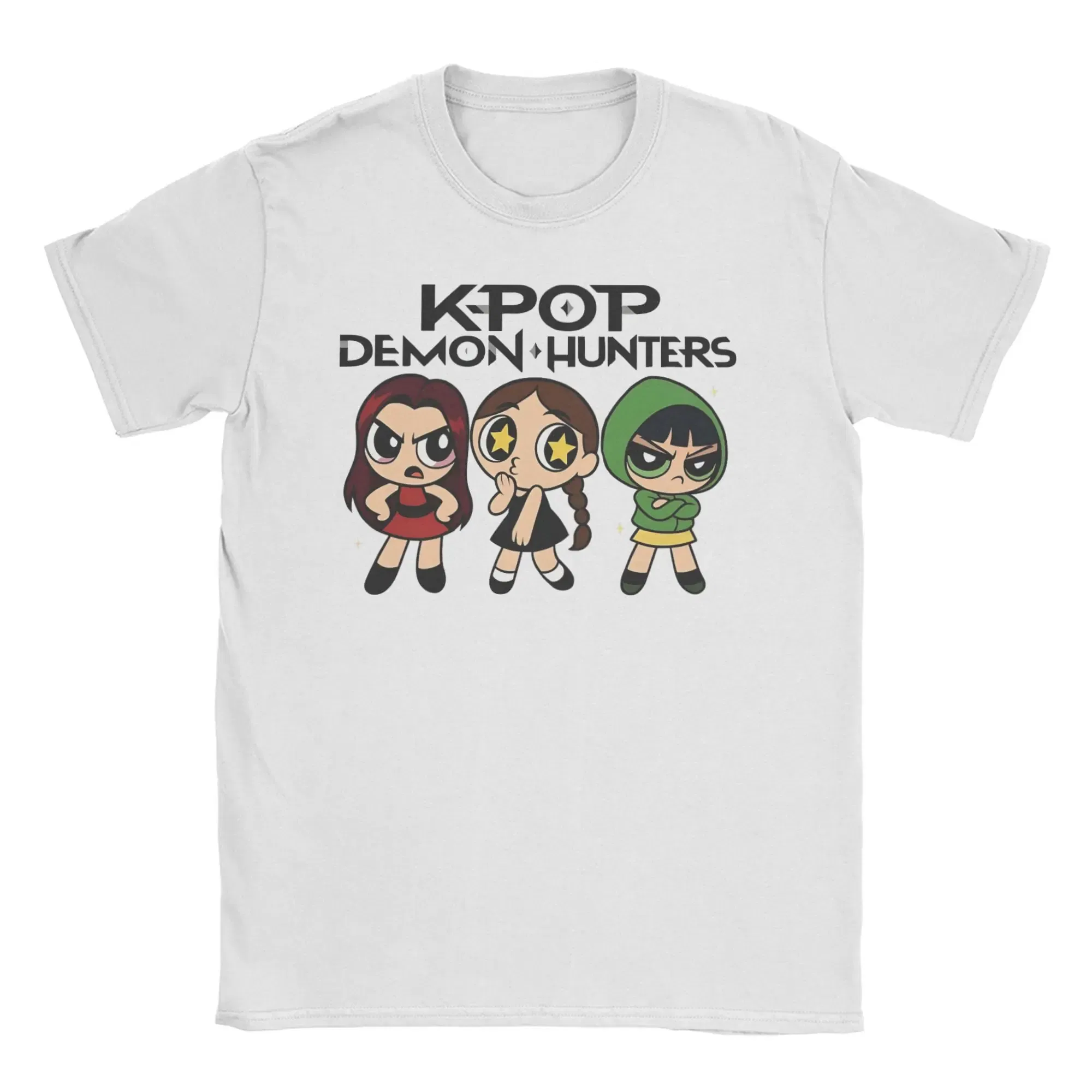 Color: black, Size: XL - Men Women T-Shirts Kpop Demon Hunters Zoey Huntrix Amazing Cotton Tees Short Sleeve T Shirt O Neck Clothes Printing