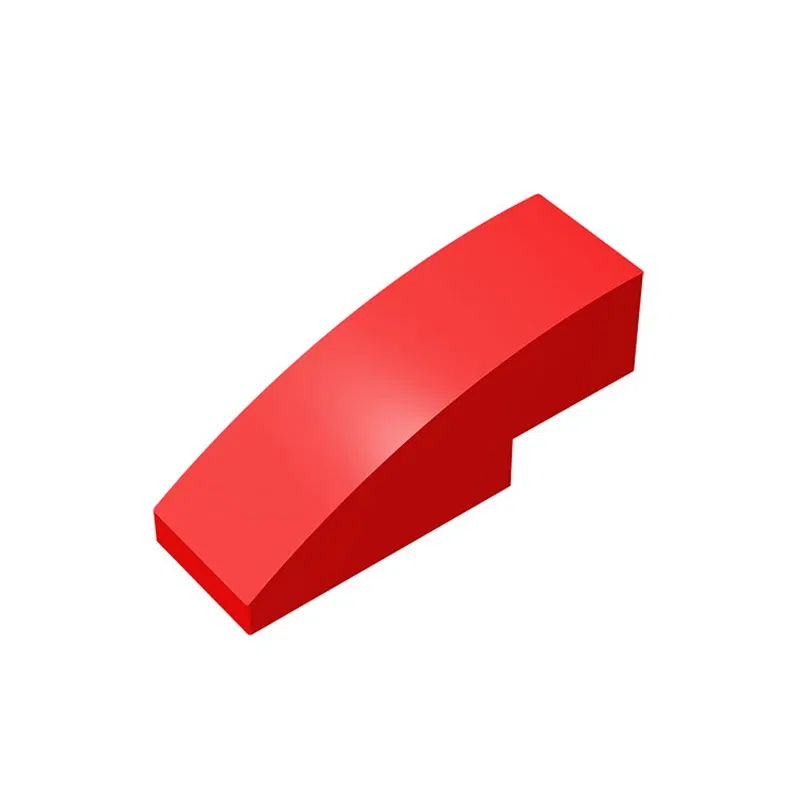 Color: black - Gobricks 10PCS Assembles 50950 3x1 curved oblique brick Building Blocks Bricks Bulk Model City Classic Toy Boys Girls Kids Gift