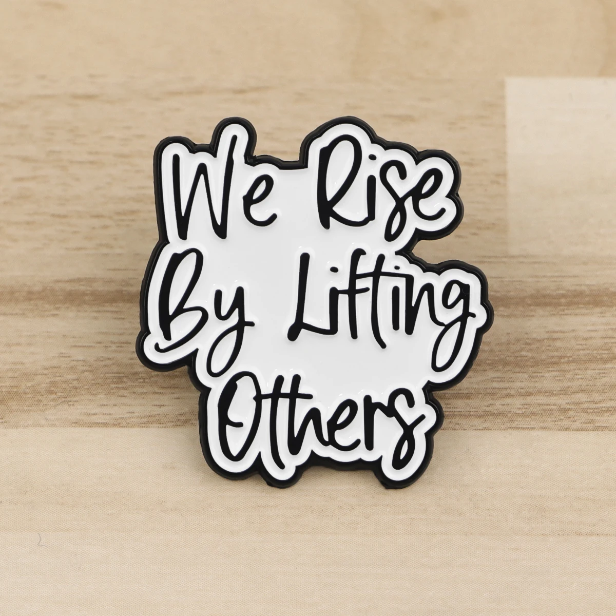 Metal color: Antique Bronze Plated, Color: WHITE, Main Stone Color: WHITE - Rose Enamel Pin Lapel Pins Badges on Backpack Women Funny Quotation Brooch Clothes Jewelry Fashion Accessories Gift