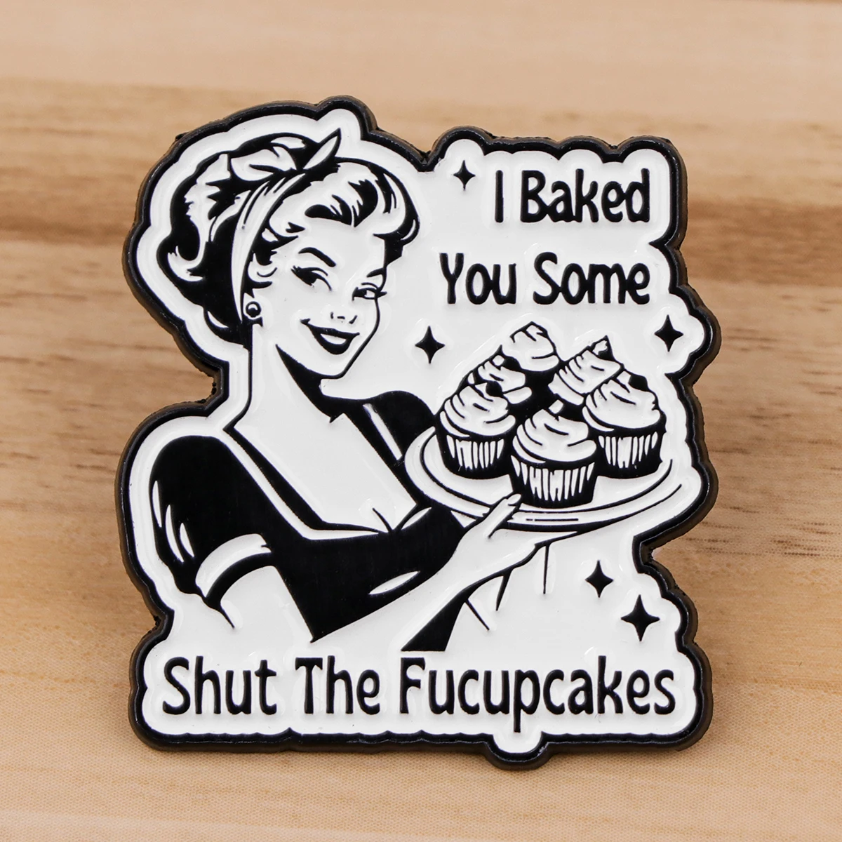 Metal color: Antique Bronze Plated, Color: WHITE, Main Stone Color: WHITE - Rose Enamel Pin Lapel Pins Badges on Backpack Women Funny Quotation Brooch Clothes Jewelry Fashion Accessories Gift