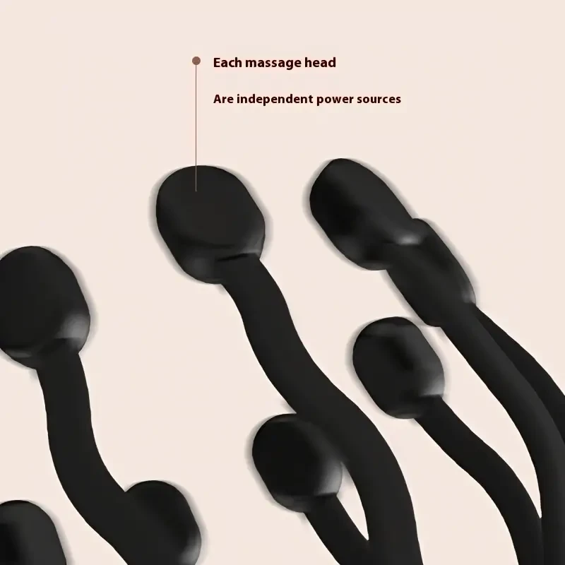 NALUNKANG Rechargeable 10-Finger Scalp Massager with 4 Modes