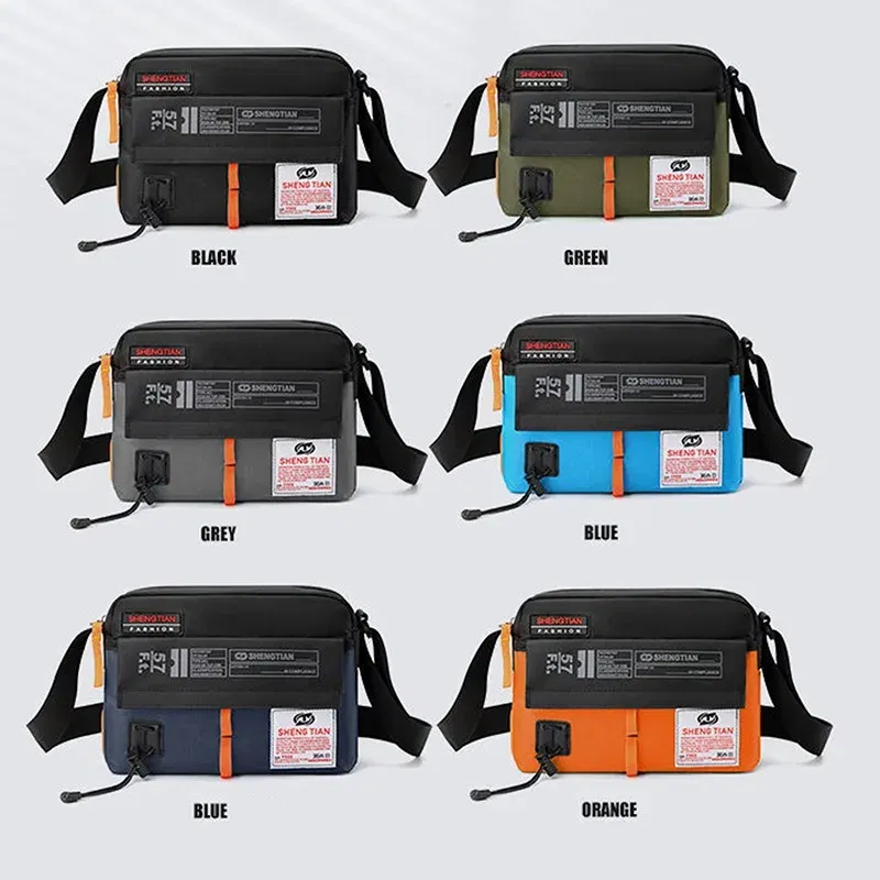 Color: Brown - New Fashion Oxford Bags Men's Shoulder Bag Man Waterproof Messenger Crossbody Bags For Men 2023 Business Bags For Men