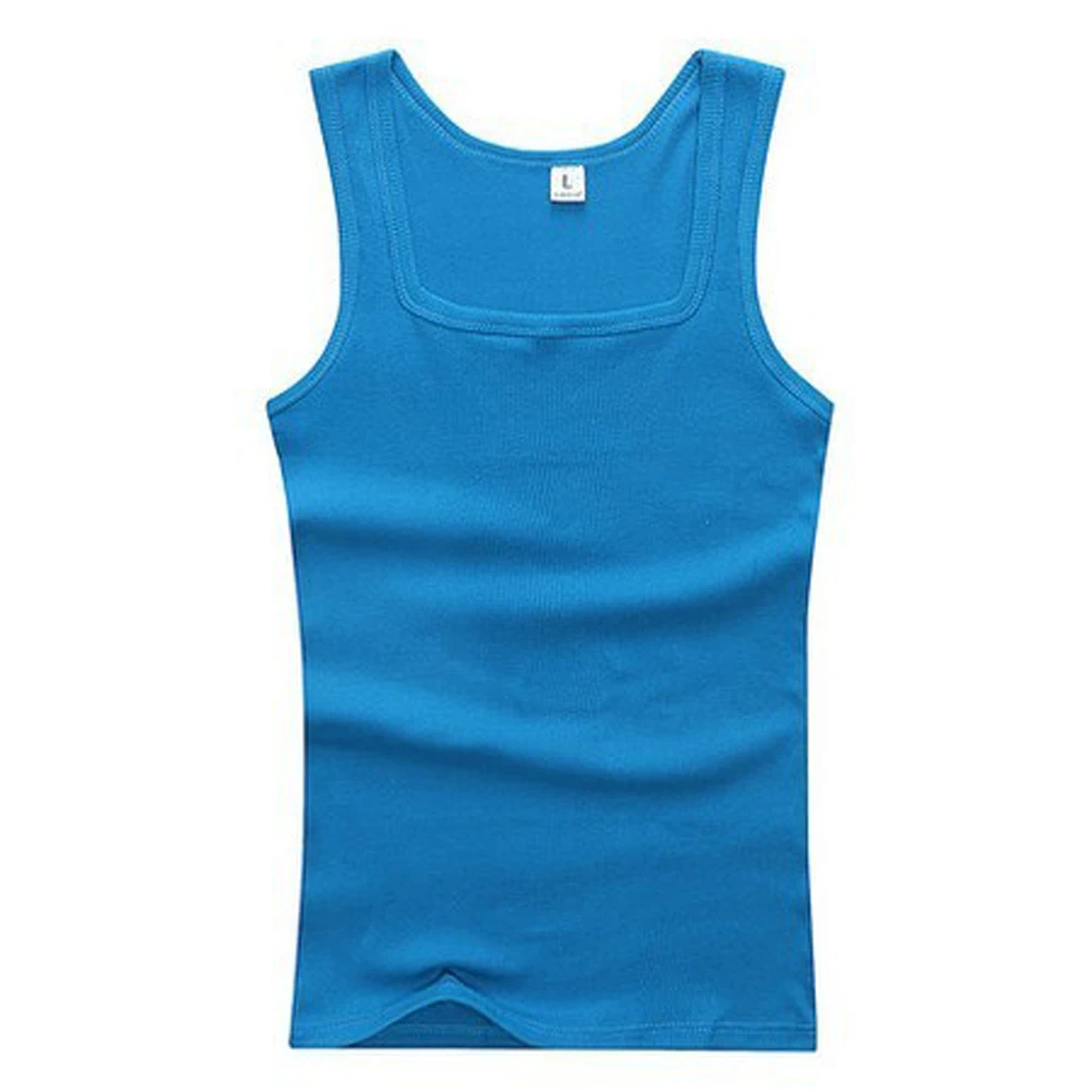 Color: Blue, Size: XL - 2024 Summer Plus Size Men Clothing Tank Tops Black White Gray Singlets Sleeveless Fitness Men Vest Casual Bodybuilding Vest New