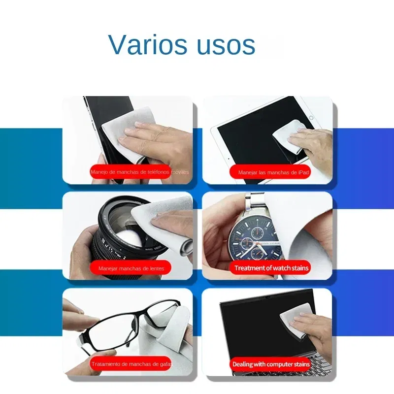 Color: Blue, Specification: 3pcs - Polishing Cloth for Apple iphone 1:1 Nano-Texture Screen Cleaning Cloth for iPad Mac iPod Pro Watch Lens Camera Display Cleaner
