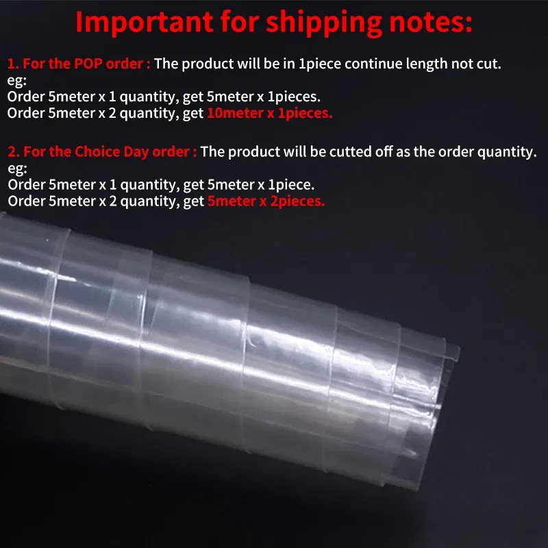 Color: Clear, Length: 305m, Inside Diameter: 180 mm - 1/5/20M 18650 Battery PVC Heat Shrink Tube Pack 10mm~ 100mm Insulated Film Wrap Lithium Case Protection Cable Sleeve Transparent