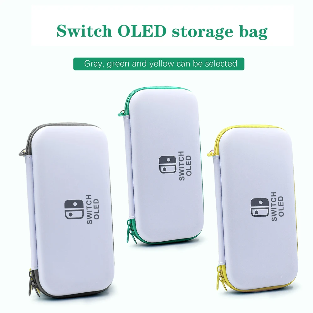 Color: PURPLE - Case Kit For Nintend Switch OLED Console Carrying Case Protective Pouch Hard Shell Clear Cover For Switch Oled WIth Film Glass