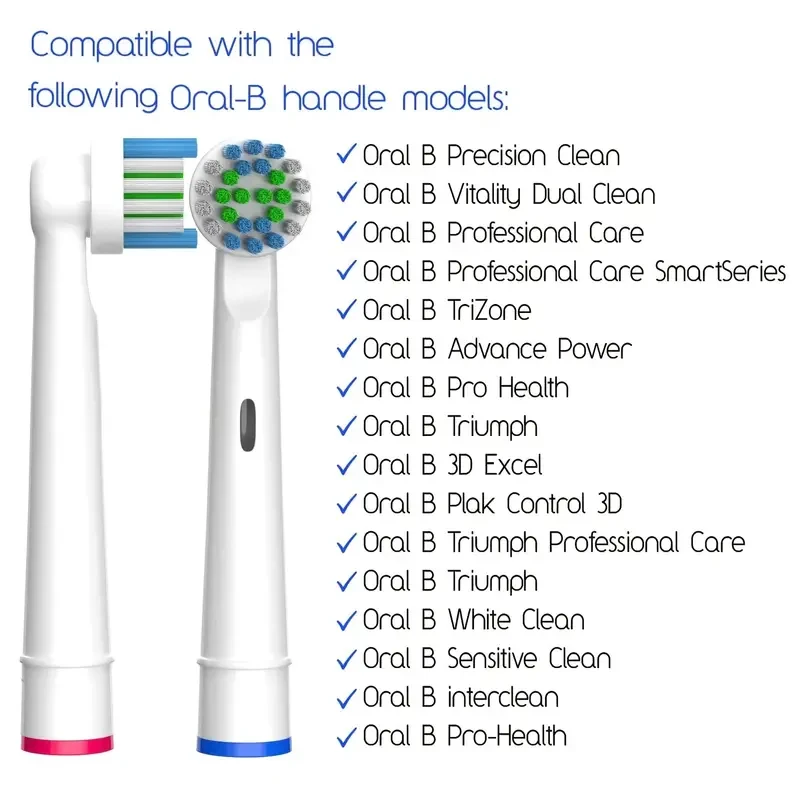 Replacement Toothbrush Heads SB17A Electric Toothbrush Replacement Heads Precision Brush Heads Refills For Oralb