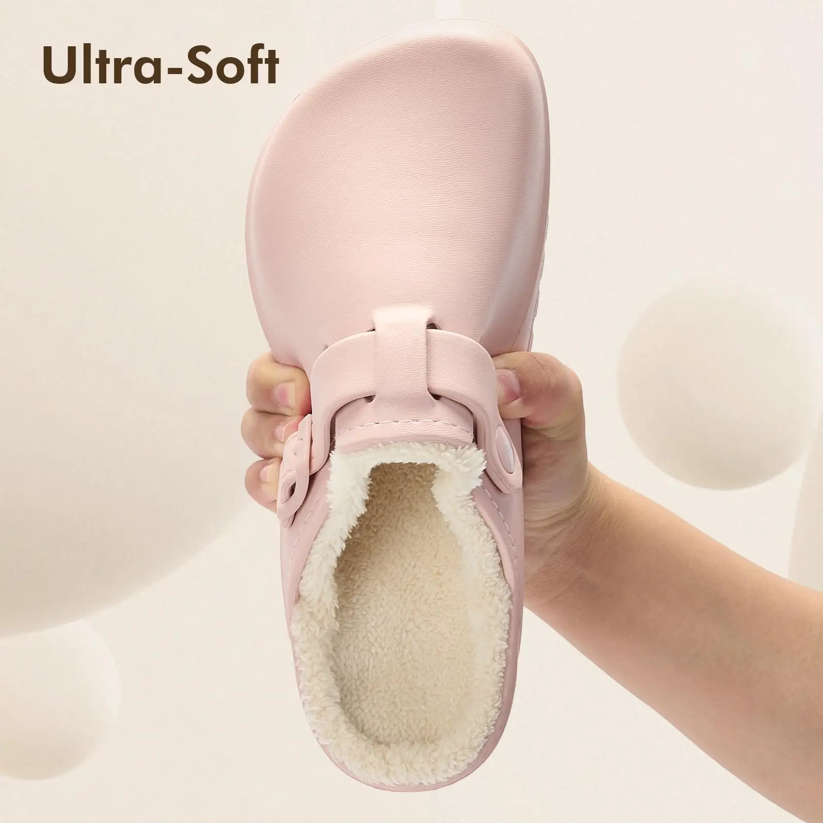 Color: Straw, Shoe Size: 44, Ships From: CHINA - Asgard Fur Women Slippers New Anti-slip Waterproof Plush Lined Outdoor Garden Shoes Winter Fluffy Shoes Warm Fuzzy House Slides