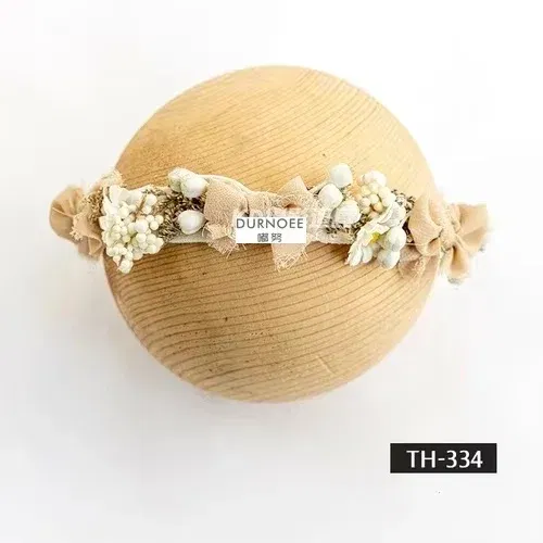 Color: Dark Khaki - Baby Headband Newborn Photography Flower Headbands  Baby Photo Infant Headwear