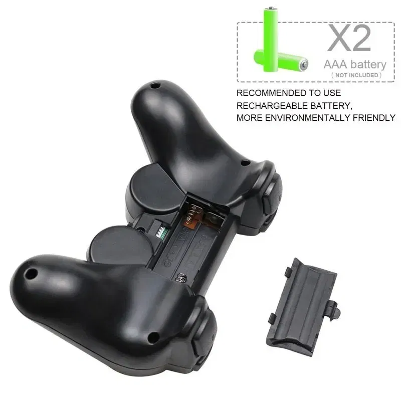 Color: Blue - Wireless Gamepad for Sony PS2 Controller for Playstation 2 Console Joystick 2.4G Double Vibration Shock Joypad USB PC Game