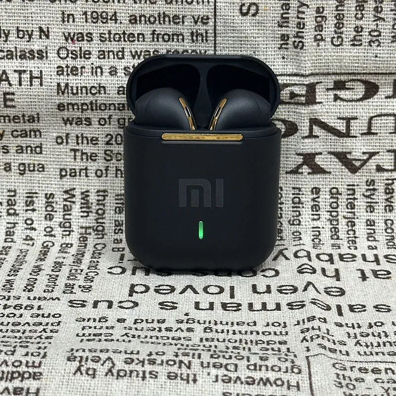 Color: black - xiaomi J18 Wireless Earphone Bluetooth Headset 9D Noise Reduction Gaming Headset With Microphone TWS Ear Buds Hands-free Earbuds