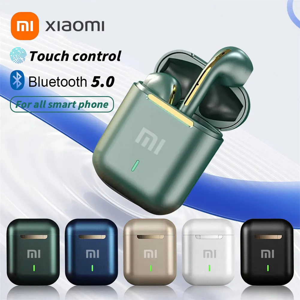 Color: black - xiaomi J18 Wireless Earphone Bluetooth Headset 9D Noise Reduction Gaming Headset With Microphone TWS Ear Buds Hands-free Earbuds