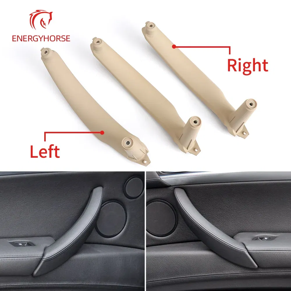 Color: black, Ships From: CHINA - Interior Left Right Passenger Door Pull Handle Inside Cover Panel Trim Replacement For BMW X5 X6 E70 E71 E72 51416969401 402