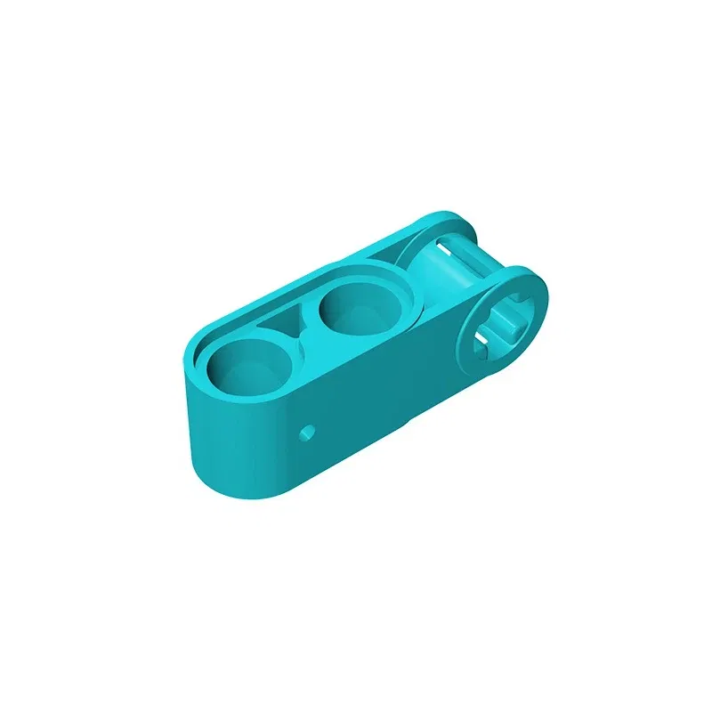 Color: DARK GRAY - Gobricks GDS-936 Technical, Axle and Pin Connector Perpendicular 3L with 2 Pin Holes compatible with lego 42003 Assembles